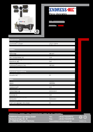 Torre faro Endress EFA 800 Y2-LED 