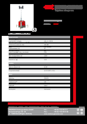 Torre faro Endress EFA 810 S4 240 Hybrid