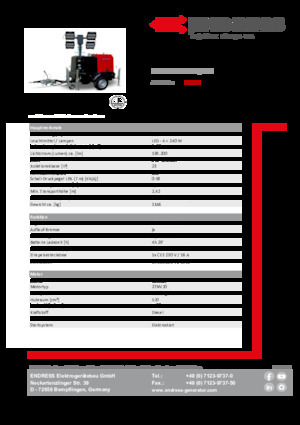 Torre faro Endress EFA 820 S4 240 Hybrid