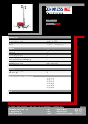 Torre faro Endress EFA 830 S6 