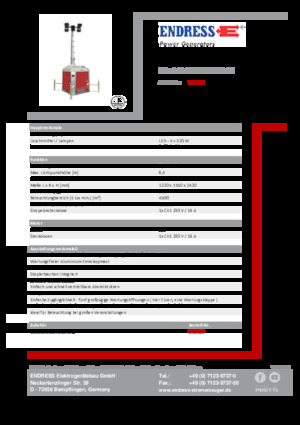 Torre faro Endress EFA 840 S4 320 PLUG-IN 
