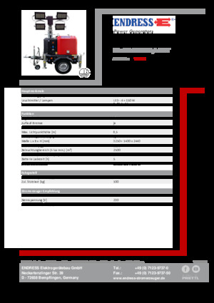 Torre faro Endress EFA 850 S4 150 Hybrid ST 
