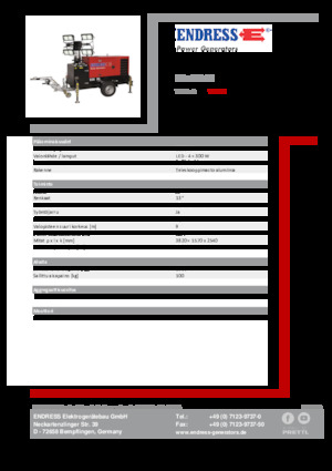 Torre faro Endress EFA 900 S4 