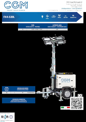 Torre faro CGM FX4-320L