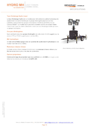 Torre faro Generac Mobile Hydro MH