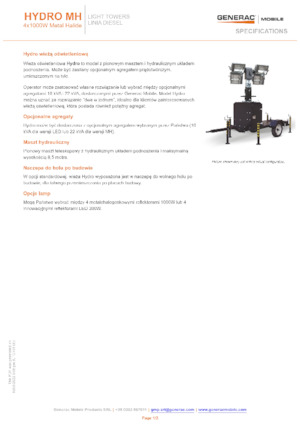 Torre faro Generac Mobile Hydro MH