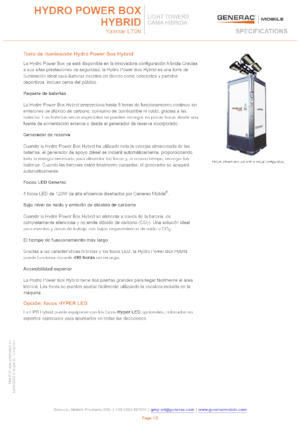 Torre faro Generac Mobile Hydro Power Box Hybrid