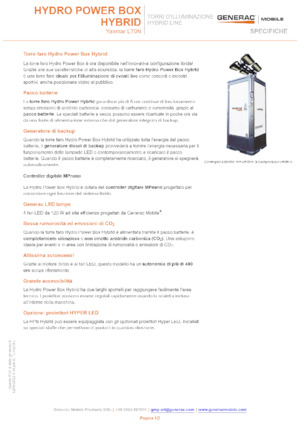 Torre faro Generac Mobile Hydro Power Box Hybrid