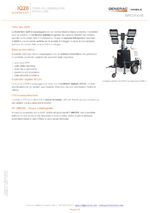Torre faro Generac Mobile iQ 20