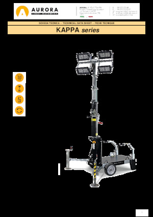Torre faro Aurora Kappa 4x75W