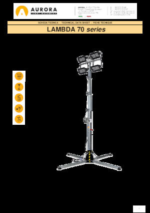 Torre faro Aurora Lambda 70 4x75W