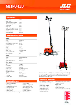 Torre faro JLG Metro-LED