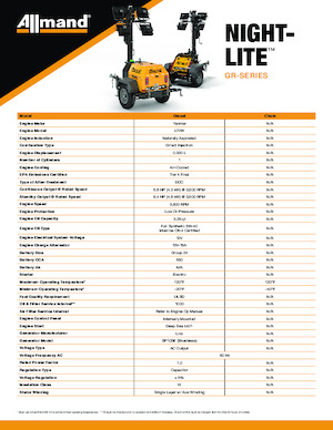 Torre faro Allmand Night-Lite GL series