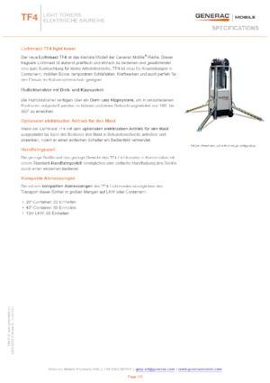 Torre faro Generac Mobile TF 4