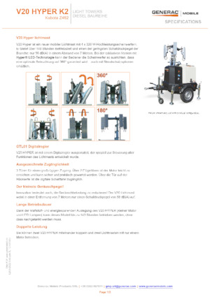 Torre faro Generac Mobile V 20 Hyper K2