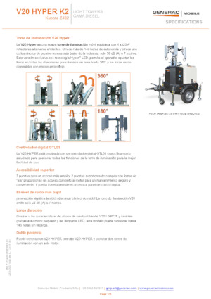 Torre faro Generac Mobile V 20 Hyper K2