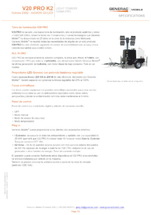 Torre faro Generac Mobile V 20 Pro