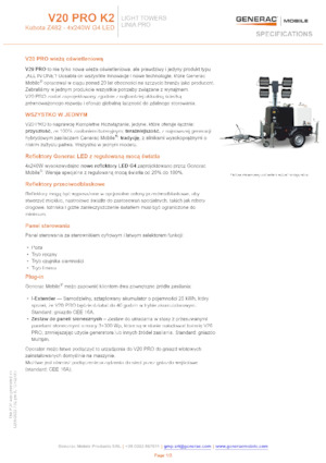 Torre faro Generac Mobile V 20 Pro