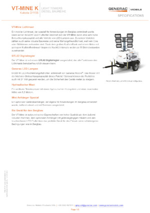 Torre faro Generac Mobile VT-MINE K