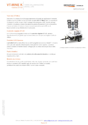 Torre faro Generac Mobile VT-MINE K