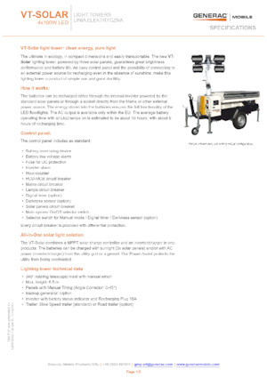 Torre faro Generac Mobile VT-Solar
