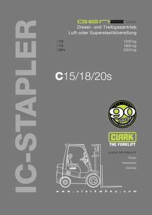 Carrelli elevatori frontali a gas Clark C20 s L