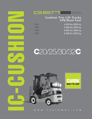 Carrelli elevatori frontali a gas Clark C20 C