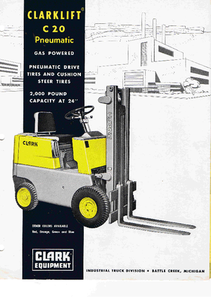 Carrelli elevatori frontali a gas Clark C 20 LPG