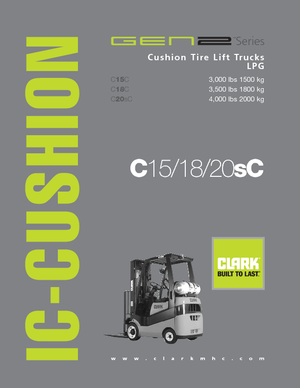 Carrelli elevatori frontali a gas Clark C20 s C