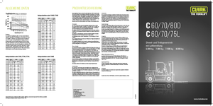 Carrelli elevatori frontali a gas Clark C60 L