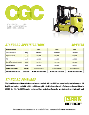 Carrelli elevatori frontali a gas Clark CGC 55