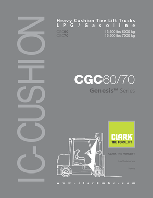 Carrelli elevatori frontali a gas Clark CGC 60