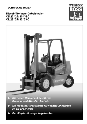 Carrelli elevatori frontali a gas Steinbock CL 33 C