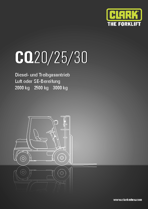 Carrelli elevatori frontali a gas Clark CQ 30 L