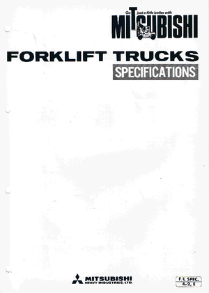 Carrelli elevatori frontali a gas Mitsubishi FG 15 T