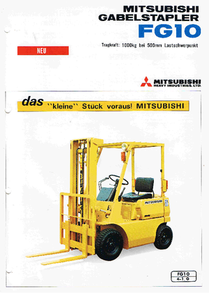 Carrelli elevatori frontali a gas Mitsubishi FG 10 T