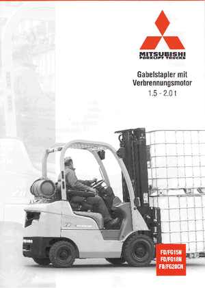 Carrelli elevatori frontali a gas Mitsubishi FG18N