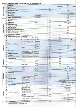Carrelli elevatori frontali a gas TCM FG 25 N 5 T