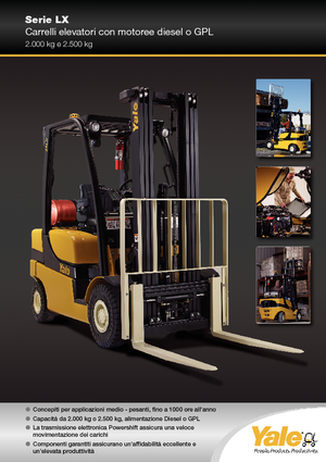 Carrelli elevatori frontali a gas Yale GLP 25 LX