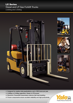 Carrelli elevatori frontali a gas Yale GLP 25 LX