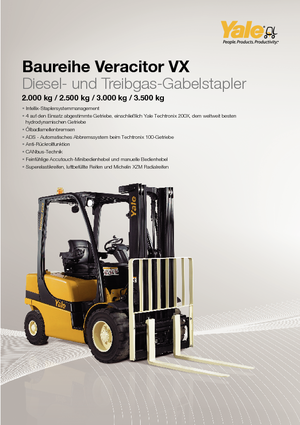 Carrelli elevatori frontali a gas Yale GLP 35VX Productivity