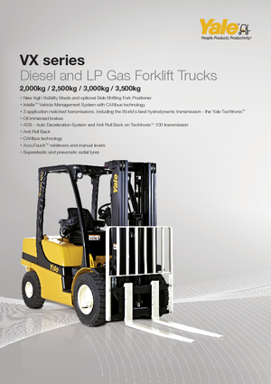 Carrelli elevatori frontali a gas Yale GLP 25VX Productivity