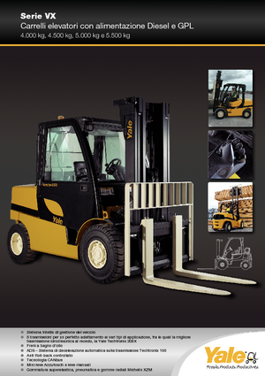 Carrelli elevatori frontali a gas Yale GLP 50VX Value