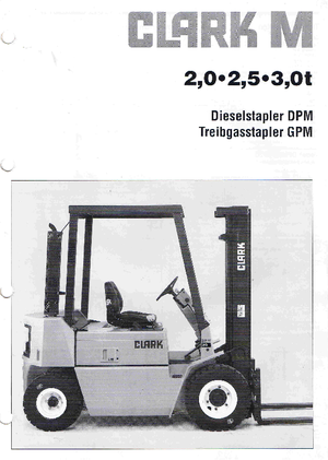 Carrelli elevatori frontali a gas Clark GPM 25