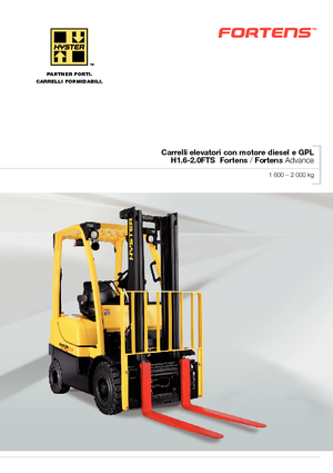 Carrelli elevatori frontali a gas Hyster H1.8FT