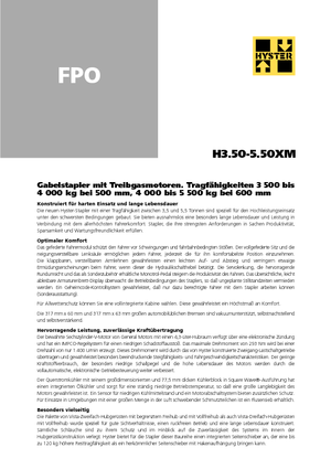 Carrelli elevatori frontali a gas Hyster H 5.00 XM