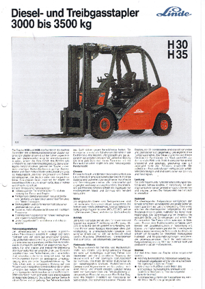 Carrelli elevatori diesel antideflagranti Linde H 30 T