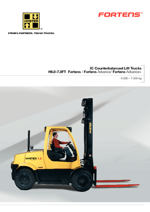 Carrelli elevatori frontali a gas Hyster H 7.0 FT