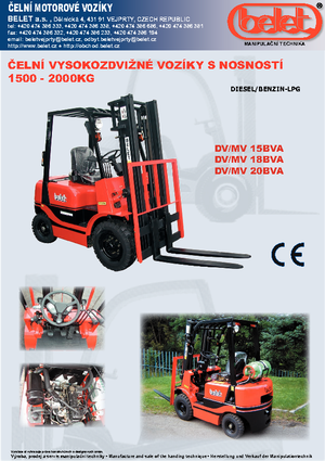 Carrelli elevatori frontali a gas Belet MV 20 BVB