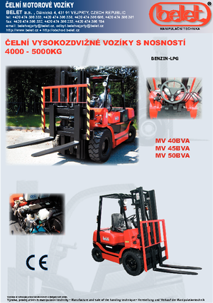 Carrelli elevatori frontali a gas Belet MV 50 BVB